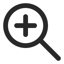 One icon can map to several intents. A magnifier might mean search, zoom, or inspect.