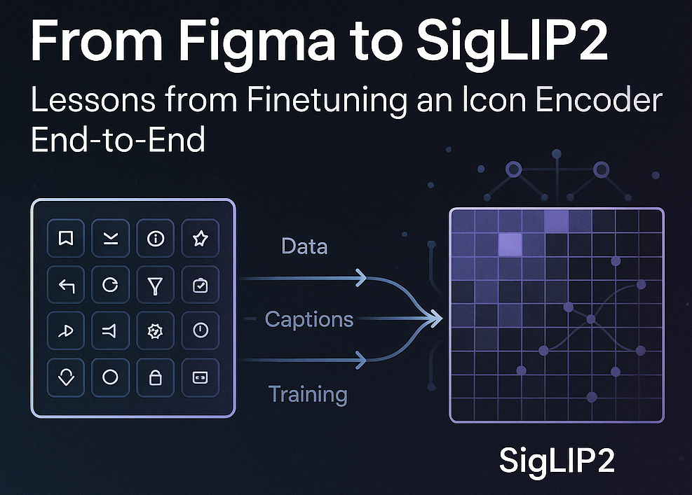 Figma ➜ SigLIP2: Lessons from Finetuning an Icon Encoder End-to-End (Part 1)
